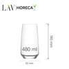 Szklanka wysoka, 480 ml | LAV, Lyon