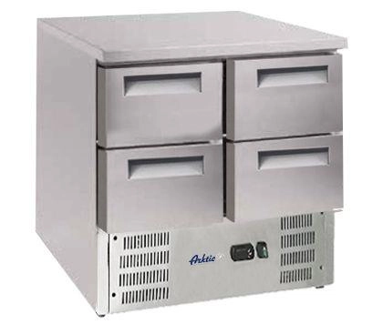 Stół chłodniczy z 4 szufladami, GN 1/1, 112 l, 220-240V, 0,143 kW, 900x700x855 mm | ARKTIC, 236154