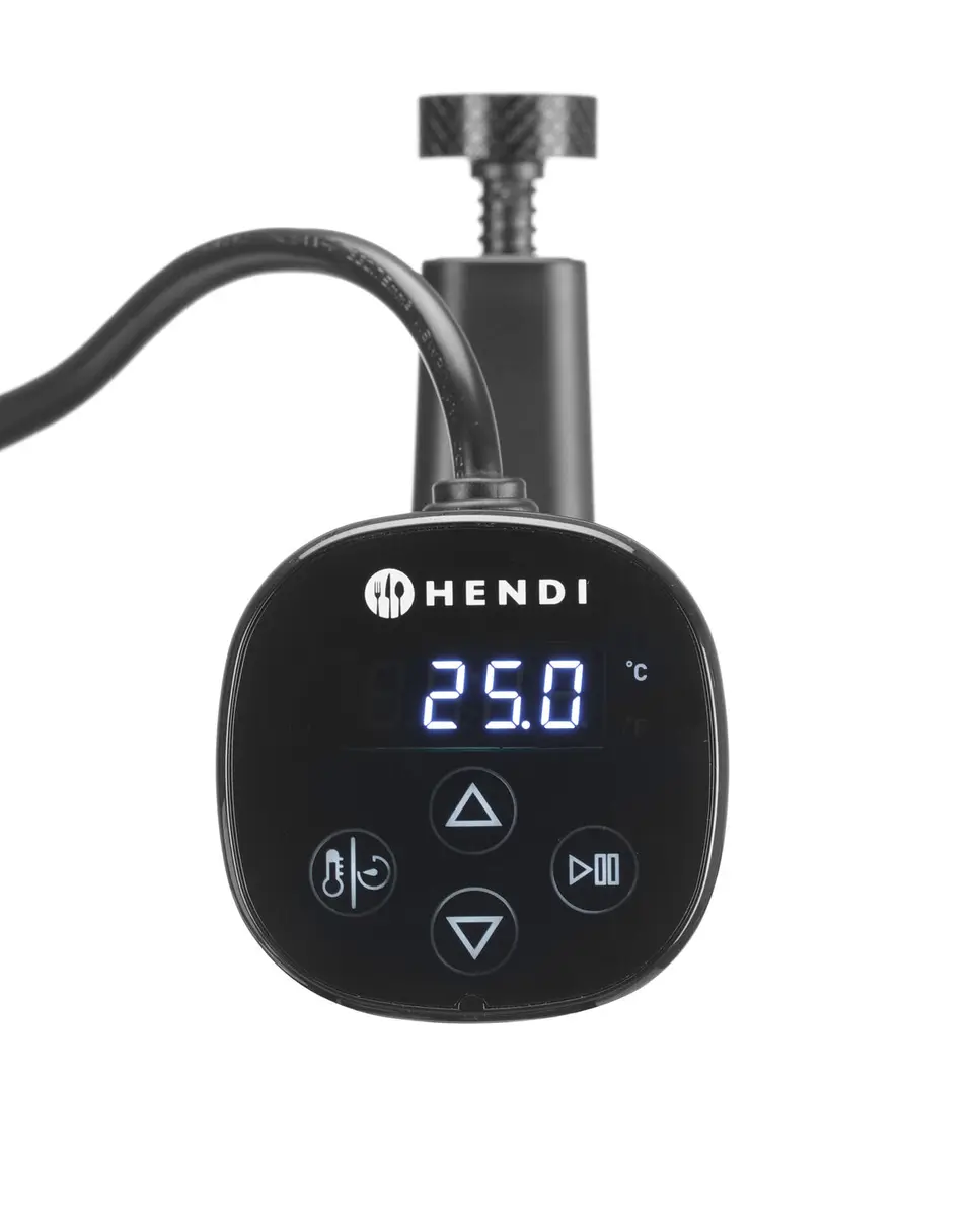 Cyrkulator zanurzeniowy do sous vide 30, czarny, 220-240 V, 30 l, 1,2 kW, 70x120x330 mm | HENDI, 221129