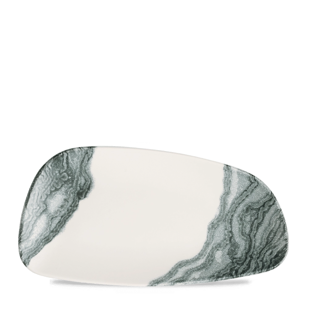 Talerz Geo szefa kuchni, 350×190 mm | CHURCHILL, Tide Black