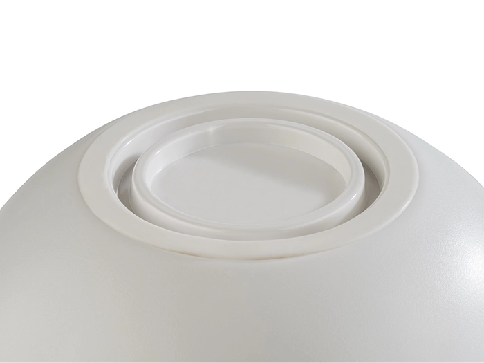 Miska z melaminy 2,6 l, 285x140 mm, biało-brązowa | APS, 84924