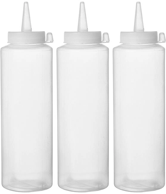 Dyspensery do zimnych sosów, zestaw 3 szt., 0,7 l, ⌀70x240 mm | HENDI, 557952