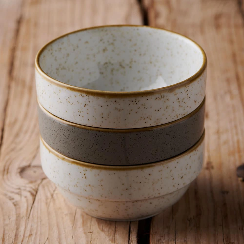 Miska sztaplowana, Ø115x55 mm, 360 ml | CHURCHILL, Stonecast Peppercorn Grey