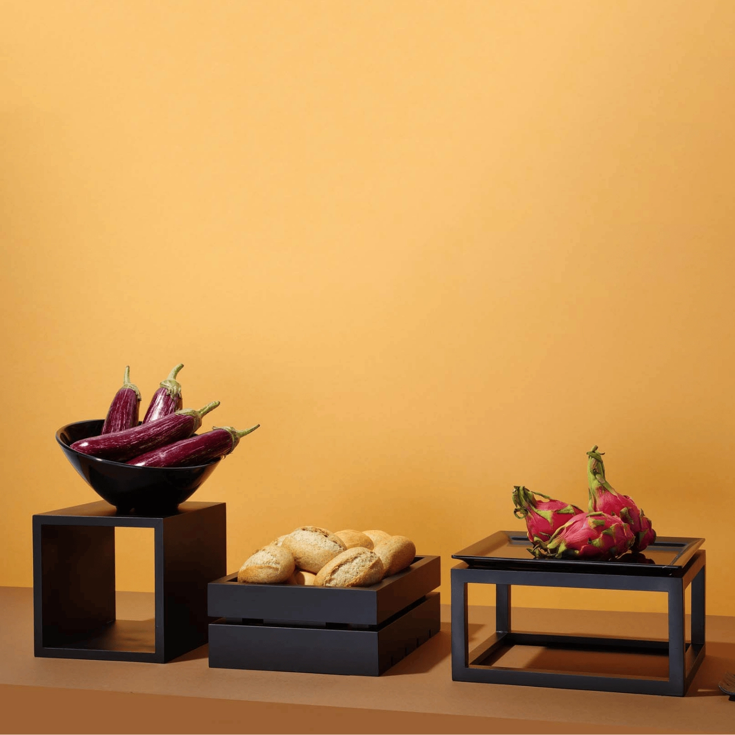 Stand, 120×120×120 mm, czarny | FINE DINE, Madeira Black