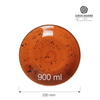Talerz głęboki coupe, Ø230 mm, 900 ml, pomarańczowy | FINE DINE, Dahlia
