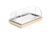 Taca chłodząca GN 1/1, 530x325x275 mm, klon, z pokrywą | APS, Frames