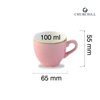 Filiżanka do espresso Ø65 mm, 90 ml, różowa | CHURCHILL, Stonecast Petal Pink