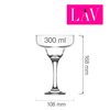Kieliszek do margarity, 300 ml | LAV, Misket