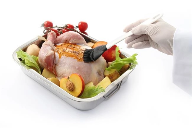 Pędzelek cukierniczy z włosiem silikonowym, 230x45 mm | HENDI, 515365