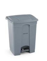 Pojemnik na odpady z pedałem, jasnoszary, 68 l, 490x410x660 mm | AMERBOX, 691151