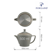 Dzbanek do herbaty, 500 ml | PORLAND, Seasons Stone