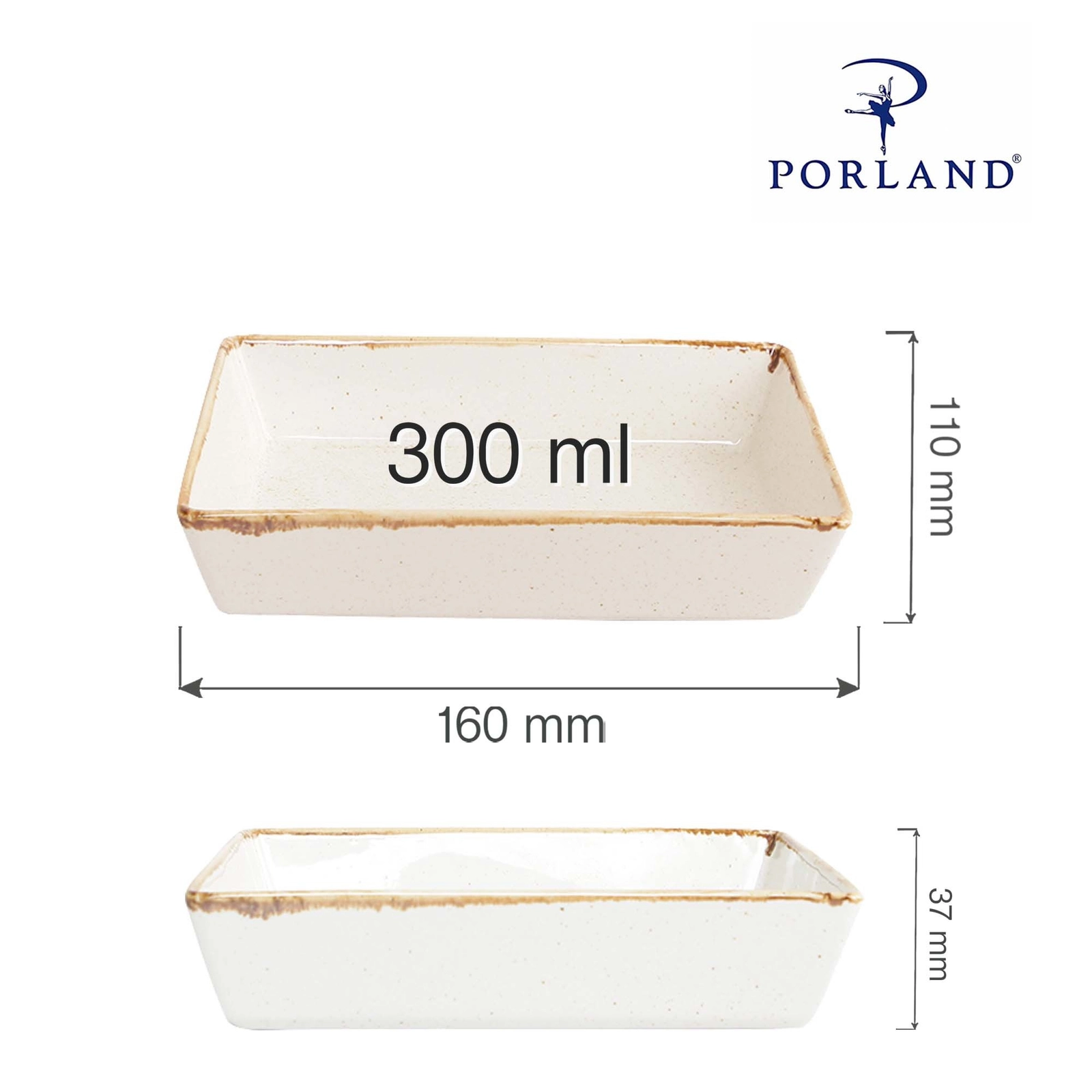 Naczynie do przystawek, 160×110 mm | PORLAND, Seasons Sand