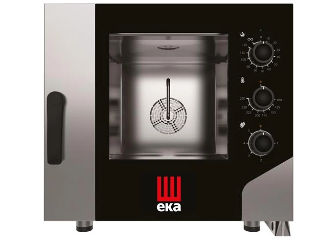 Piec konwekcyjno-parowy, 5×GN 1/1, elektromechaniczny, 7,8 kW, 400 V, 730x855x700 mm | TECNOEKA, Millennial Smart