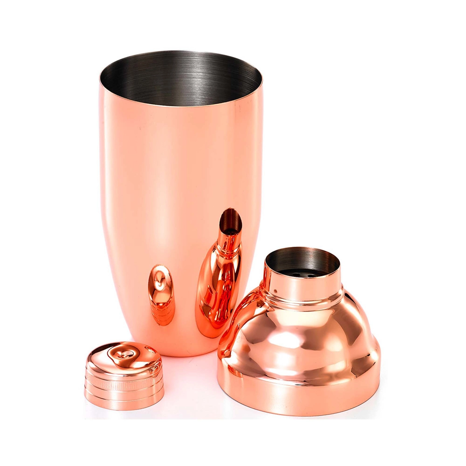 Shaker barmański 3-częściowy w stylu japońskim, miedziany, 700 ml | BARFLY, 592854