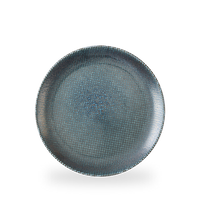 Talerz płytki Ø260 mm, niebieski | CHURCHILL, Astro Metallic Blue