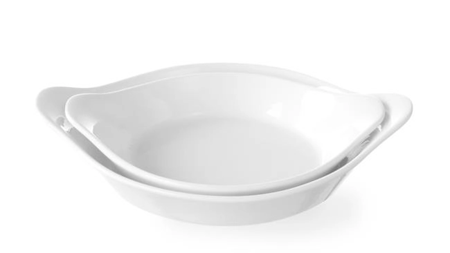 Półmisek do zapiekania okrągły z uchwytami, 0,15 l, 185x152x40 mm | HENDI, 785904
