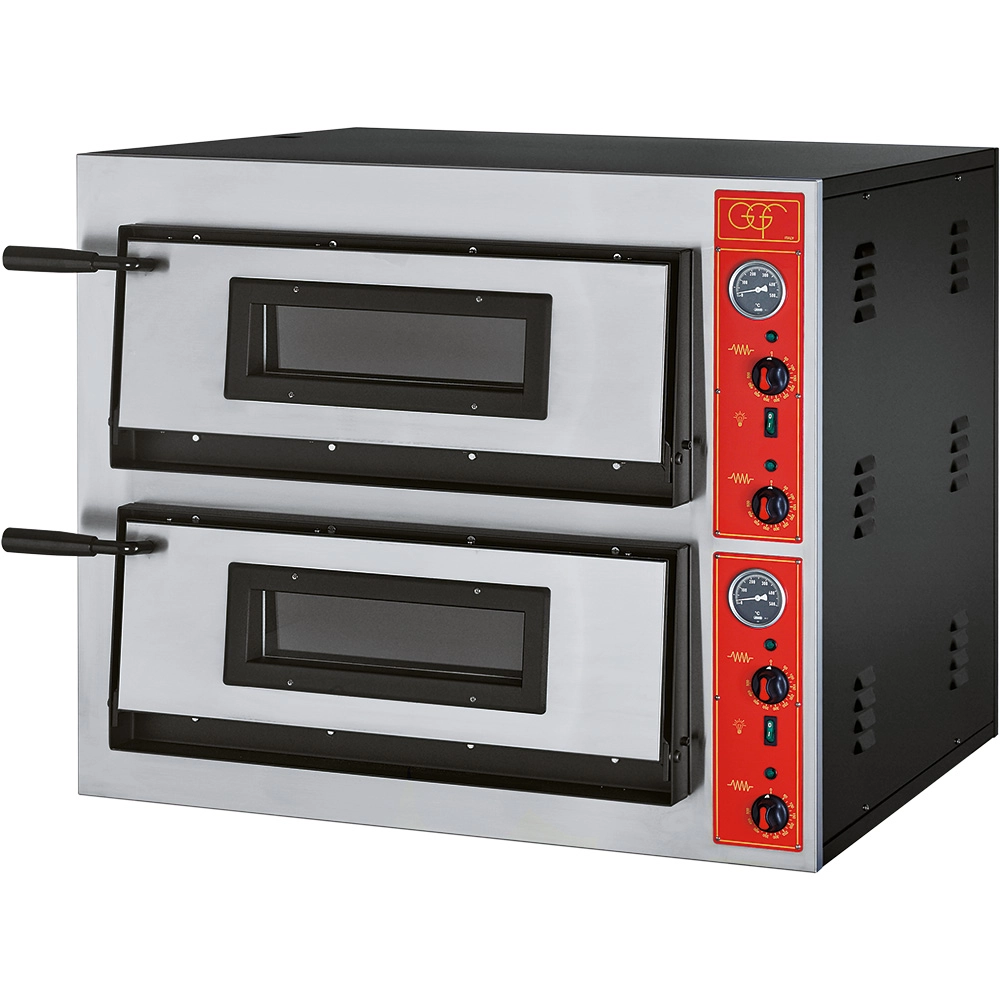 Piec do pizzy, 2×4×Ø30 cm, 8.4 kW, 400 V, 900×735×750 mm | GGF, E-Line