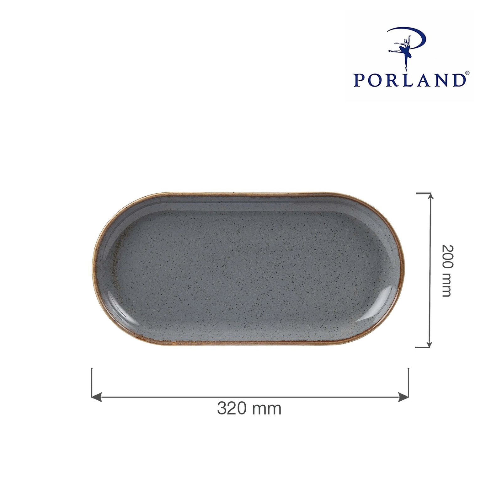 Półmisek owalny, 320×200 mm | PORLAND, Seasons Stone