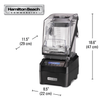 Blender barmański Eclipse®, 2 l, 1000 W | HAMILTON BEACH COMMERCIAL, HBH755R-CE