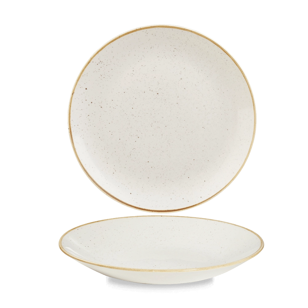 Talerz głęboki coupe, Ø260 mm | CHURCHILL, Stonecast Barley White