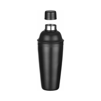 Shaker 3-częściowy w stylu japońskim Cobbler, Ø85×240 mm, czarny | BAR UP, 596432