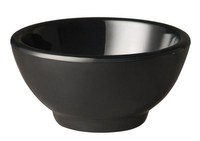 Salaterka okrągła z melaminy 0,3 l, czarna, Ø130×65 mm | APS, Pure