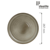 Talerz płytki, ⌀267 mm, szary | STEELITE, Potter’s Collection Pier