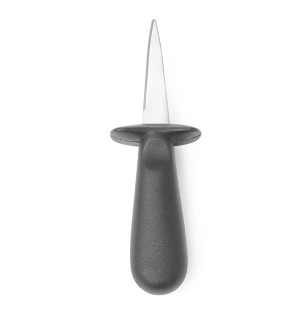 Nóż do ostryg prosty 160 mm, czarny | HENDI, 781920