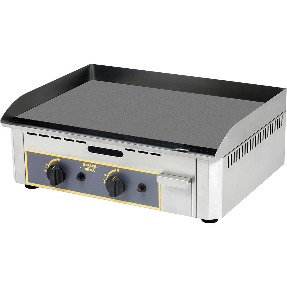 Płyta grillowa gazowa, gładka, 2 strefy, 6.4 kW, 620x450x190 mm | ROLLER GRILL, 777174