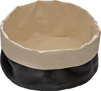 Worek bufetowy z bawełny 250x180x90 mm, beżowo-czarny | APS, 30371