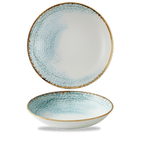 Miska coupe Homespun Accents Aquamarine, Ø248 mm | CHURCHILL, HOMESPUN ACCENTS AQUAMARINE
