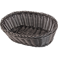 Koszyk uniwersalny z polipropylenu, 255x180x80 mm, czarny | STALGAST, 361252