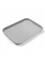 Taca Fast Food 265x345 mm z polipropylenu, szara | HENDI, 878705