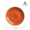 Spodek do cappuccino, Ø160 mm, pomarańczowy | FINE DINE, Dahlia