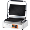 Grill kontaktowy Panini, ryflowany, 2.2 kW, 230 V, 430x360x200 mm | CATERINA, 742038