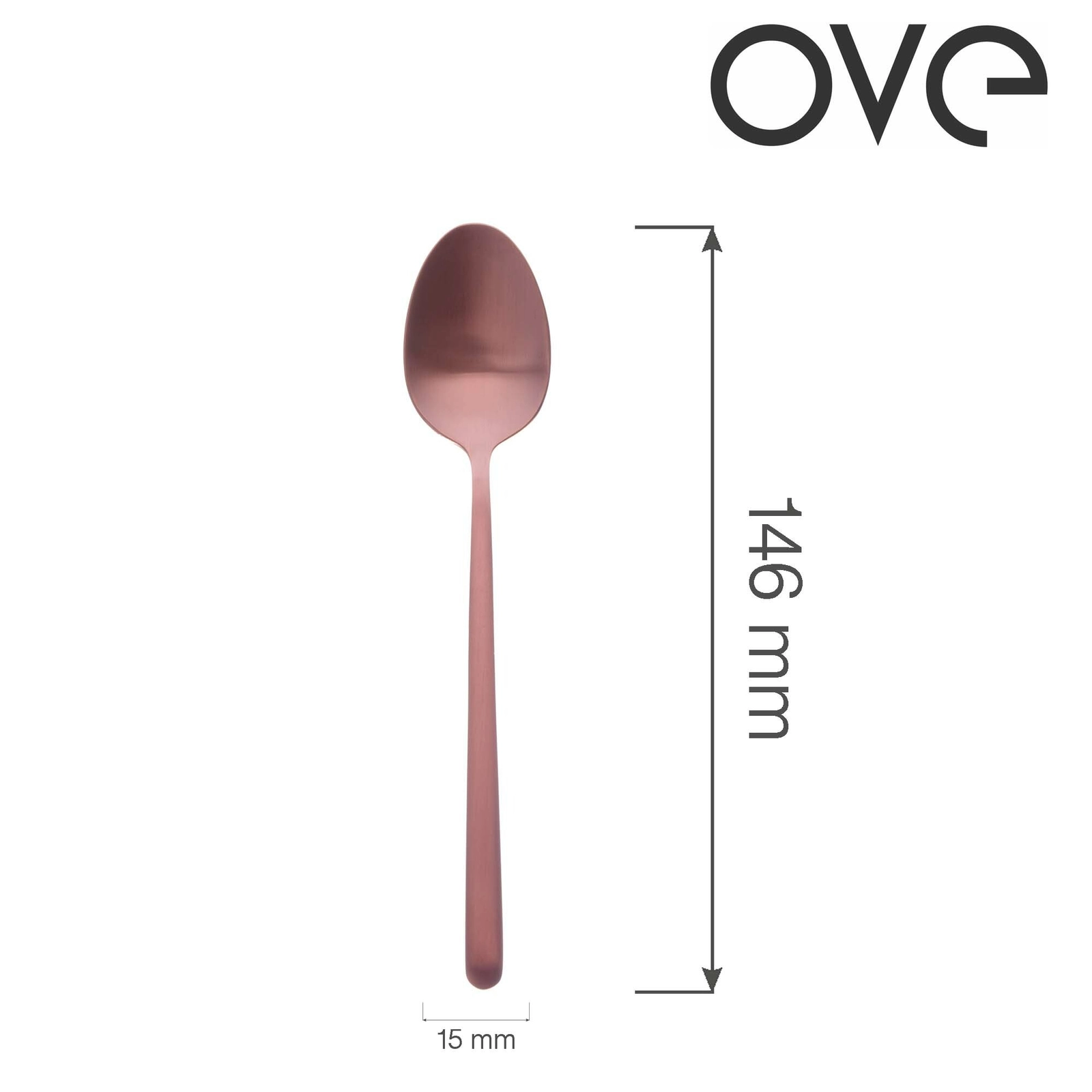 Łyżeczka do herbaty, 146 mm | OVE, Amarone Bronze