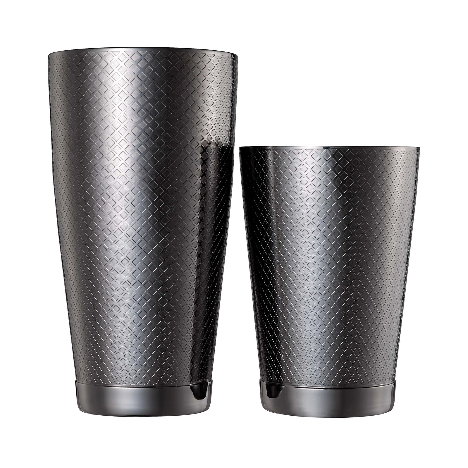 Shaker Tin Tin Diamond Lattice, czarny, 830/530 ml | BARFLY, M37200BK