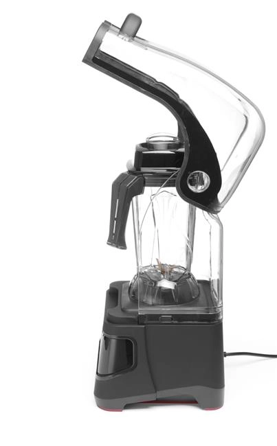 Blender barmański elektroniczny z obudową wyciszającą, 2,5 l, 1,68 kW, 220-240 V, 250x300x546 mm, czarny | HENDI, 230695