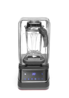 Blender barmański elektroniczny z obudową wyciszającą, 2,5 l, 1,68 kW, 220-240 V, 250x300x546 mm, czarny | HENDI, 230695