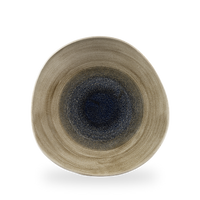 Talerz płytki o organicznym kształcie, Ø286 mm | CHURCHILL, Stonecast Aqueous Lagoon
