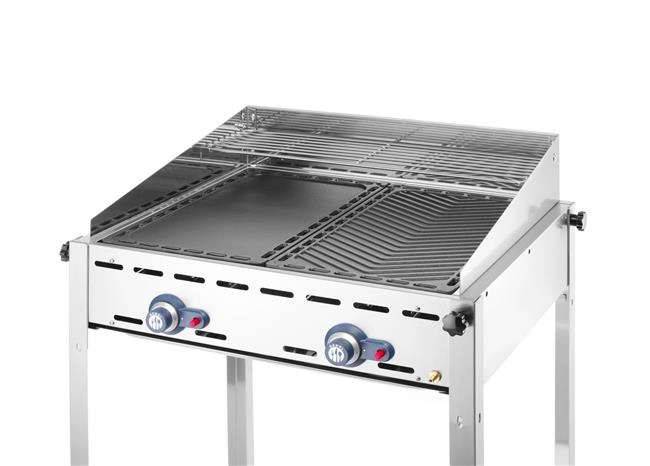 Płyta grillowa żeliwna dwustronna, GN 1/1, 325x530 mm | HENDI, 932001