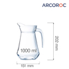 Dzbanek na wodę i sok, 1000 ml | ARCOROC, E7255