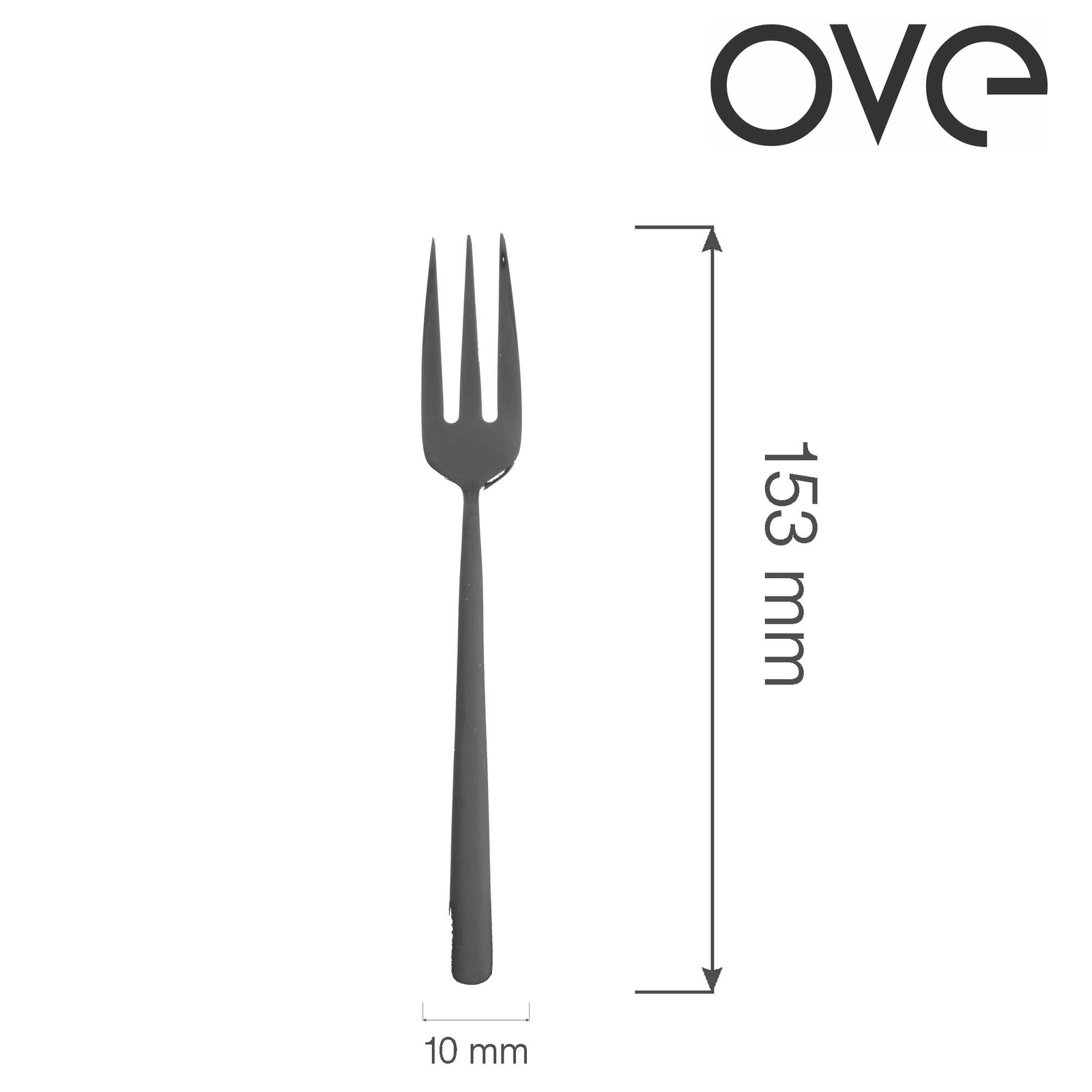 Widelczyk do ciasta, 153 mm | OVE, Amarone Black
