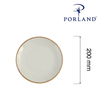 Talerz płytki, Ø200 mm, jasnoszary | PORLAND, Seasons Ashen
