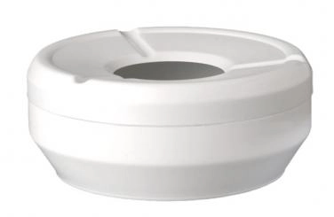 Popielniczka z melaminy Ø120 mm, biała | APS, 83612