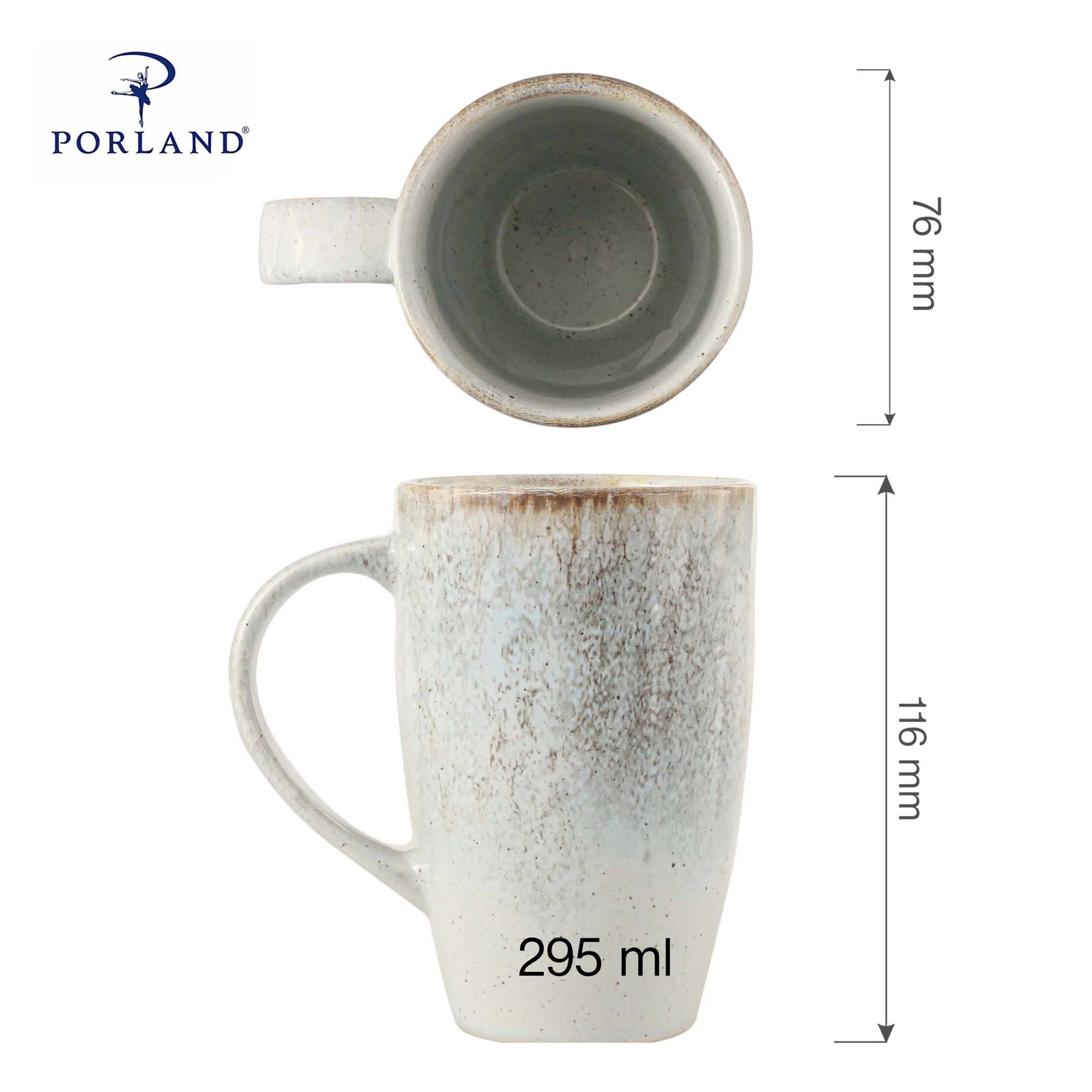 Kubek, 295 ml, Ø76 mm | PORLAND, Irissa