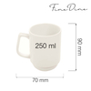 Kubek sztaplowany, 250 ml | FINE DINE, Crema