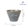 Miska stożkowa, 200 ml | PORLAND, Seasons Stone