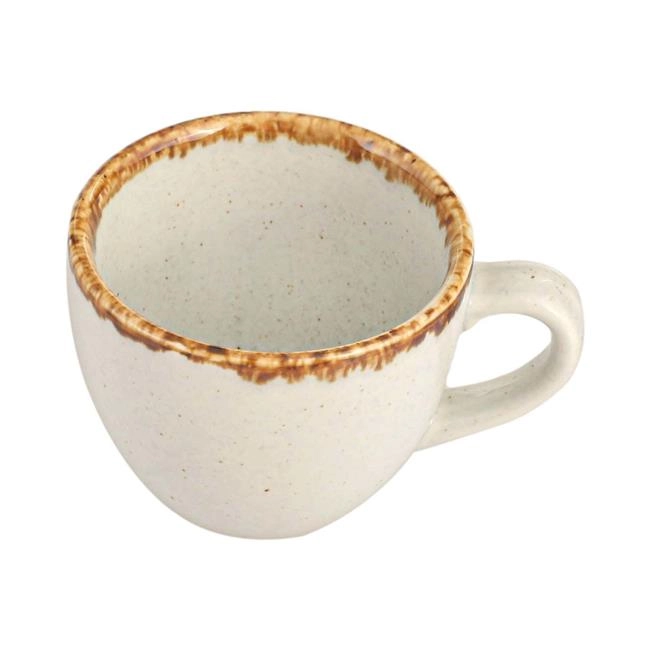 Filiżanka z porcelany do espresso, 80 ml, jasnoszara | FINE DINE, Ashen