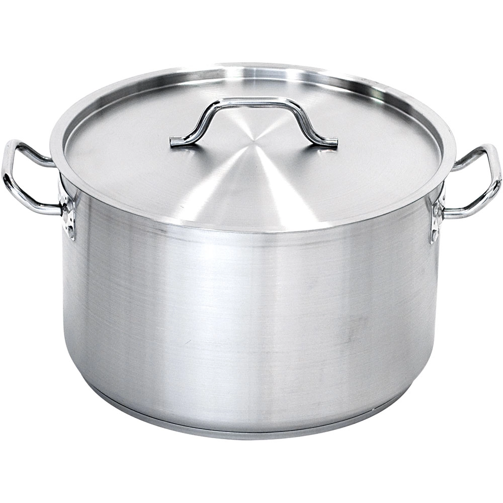 Garnek średni ze stali nierdzewnej z pokrywką, o średnicy 240 mm, 7.2 l | STALGAST, 012242